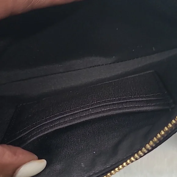 Coach Pebble Black Wristlet - Picture 4 of 12